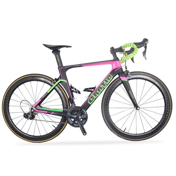 

aero carbon frame full road bike r8050 di2 groupset complete bicycle 52/56cm size 700*25c tyre from china bikes