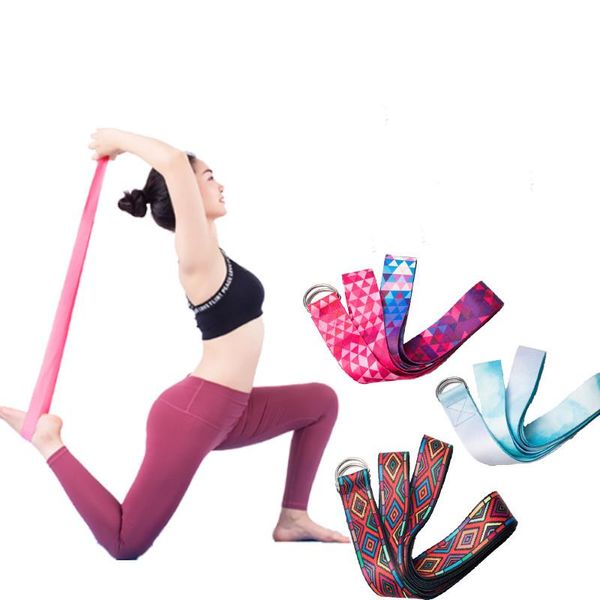 

yoga adjustable belt multi-colors stretch strap d-ring washable sport waist-leg fitness dropship resistance bands