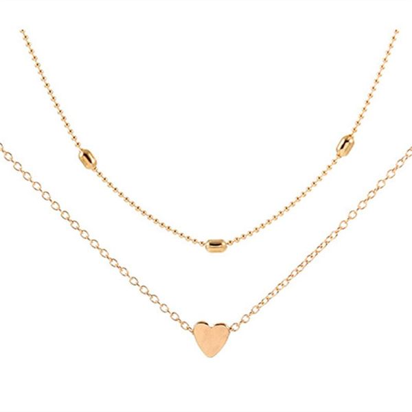 

pendant necklaces tiny gold heart choker necklace cute for girls and women, Silver