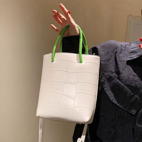 

evening bags stone pattern square tote bag high-quality pu leather women's designer handbags 2021 ladies shoulder messenger