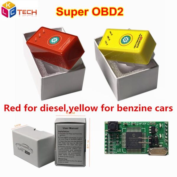 

code readers & scan tools 5pcs/lot super obd2 power prog better than eco/nitroobd2 diesel/benzine cars chip tuning box with reset button