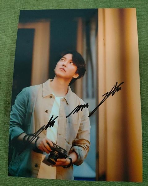 

greeting cards kim nam gil autographed po signed picture 5*7 gifts collection k- 072021