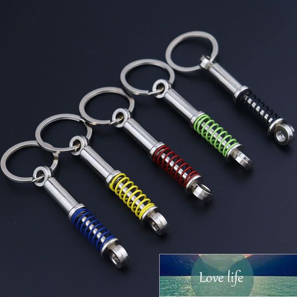 

car keyring piston shock absorber shape keychain decoration key chain pendant auto accessories chaveiro para carro automobile, Silver