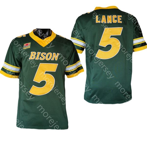 

2021 ncaa ndsu north dakota state bison college football jersey trey lance youth all stitched, Black;red