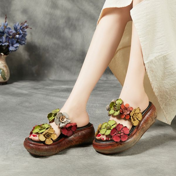 

sandal 2021 flower nation shoe drag word chinese woman support, Black
