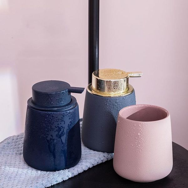 

nordic bathroom creative lotion bottle accessories set shower gel shampoo facial cleanser decoration bath accessory