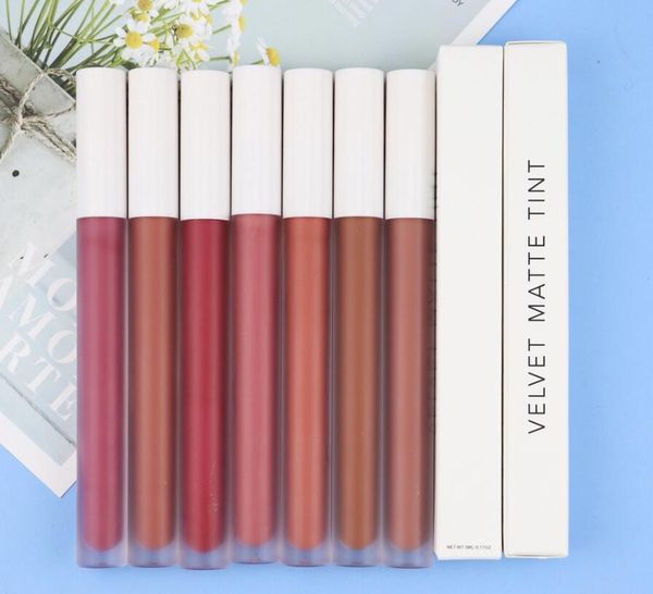 

100pcs wholesale 7 color liquid s waterproof velvet matte lipstick private label make your own cosmetic