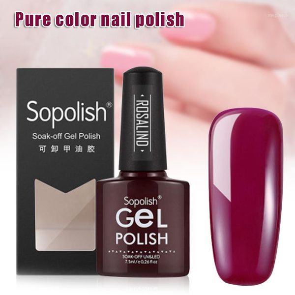 

sale solid color nail gel polish soak off uv led varnish manicure supplies fre1, Red;pink