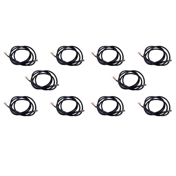 

smart home control 10pcs waterproof 18b20 temperature probe sensor 3meters wire (ds18b20)