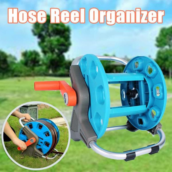 

watering equipments portable garden hoses reel organizer 20m max pipe pp+alloy storage cart exclude winding tool rack for outdoor yard