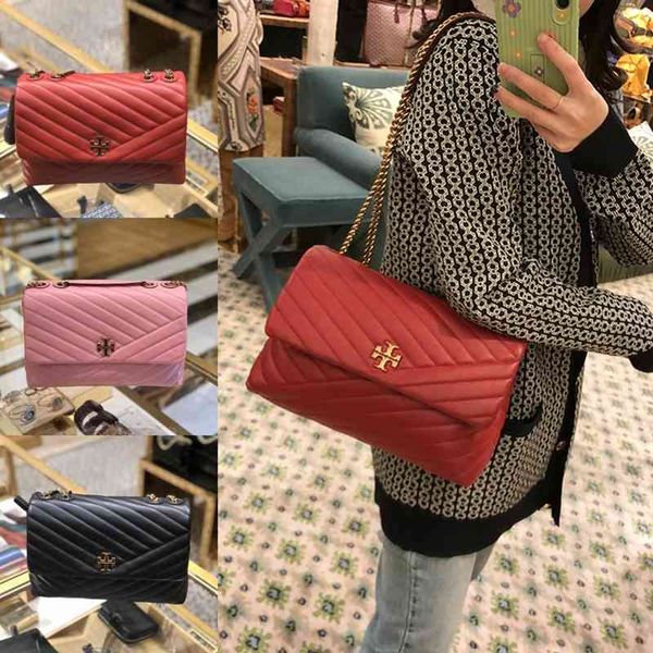 

branded crossbody designer tote bag luxurys bags handbag shoulder_bag tb women's kira lingge sheepskin one shoulder flip chain