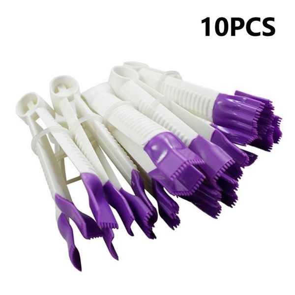 

baking & pastry tools 10pcs tweezers cake flower lace clip engraving cookies cutter tool accessories fondant mold diy