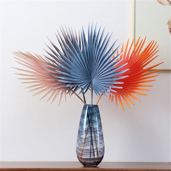 

artificial leaves branch retro colorful leaf for home decor wedding plants faux fabric foliage room decoration plant decorative flowers & wr