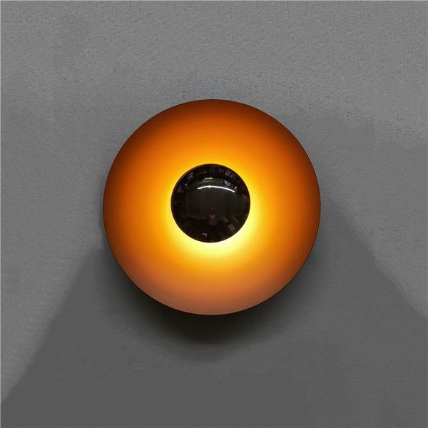 

wall lamps post-modern minimalist lights background ufo round disk lamp living room bedroom bedside bathroom decoration
