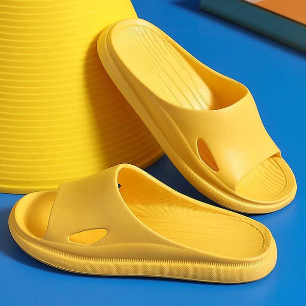 

elling indoor slippers eva floor flat soft sole shower anti-slip shoes cozy flip flops female bathe home slides summer sandals designer clas, Black