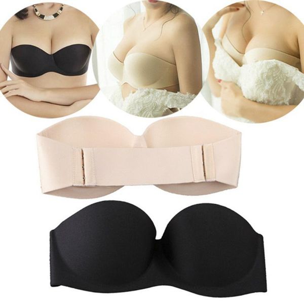 

yoga outfit invisible bras seamless wireless underwear strapless push up bra lingerie