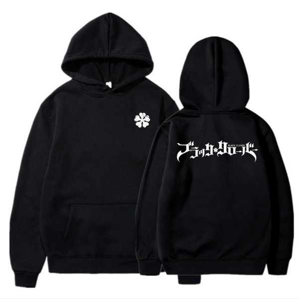 

men's hoodies & sweatshirts black clover hoody japanese style anime men women winter causal pullover 2021 fashion sweatshirt harajuku c