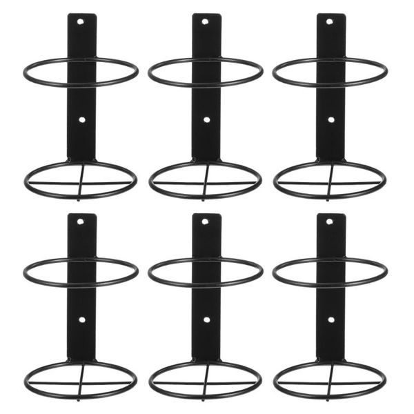 

hooks & rails 6pcs iron red racks home display wall-mounted storage