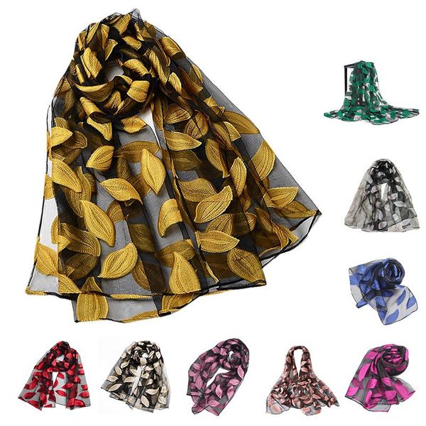 

scarves womens summer breeze lightweight sheer wrap gauze scarf, Blue;gray