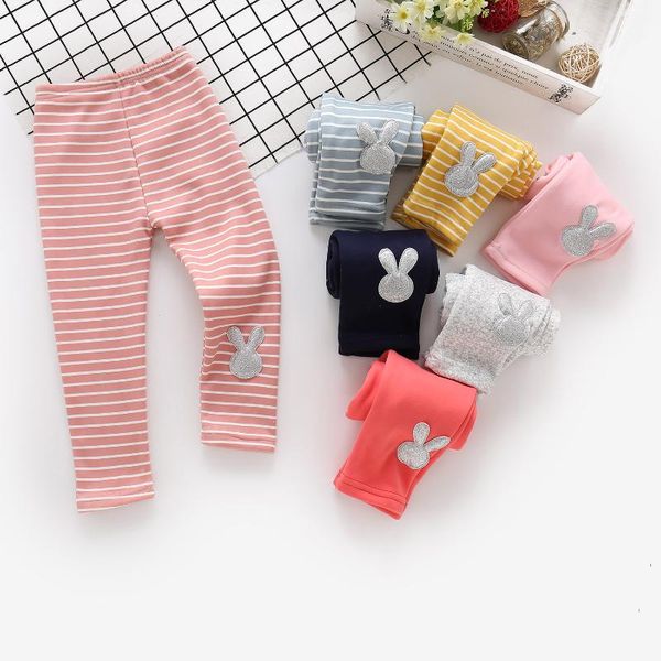 

trousers winter girls pants leggings with velvet kids autumn cotton warm 2-7y, Blue