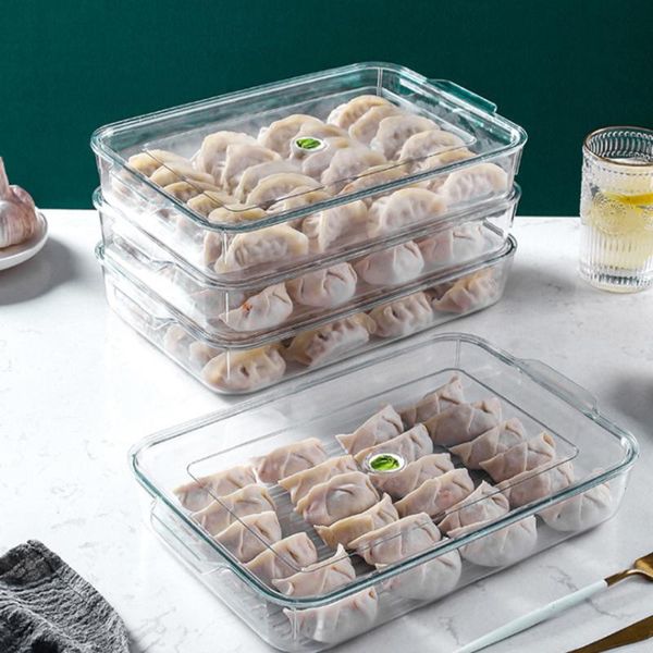 

storage bottles & jars refrigerator box kitchen accessories organizer fresh dumplings vegetable egg holder stackable
