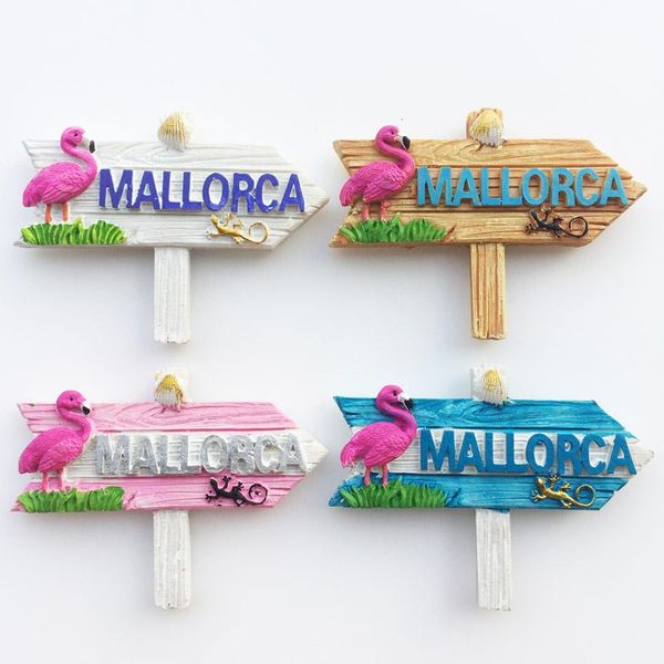

fridge magnets spain lanzarote, majorca 3d resin magnet travel souvenir refrigerator magnetic stickers home decoration