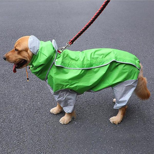 

dog apparel large raincoat clothes waterproof rain jumpsuit for big medium small dogs golden retriever outdoor pet clothing coat plastic