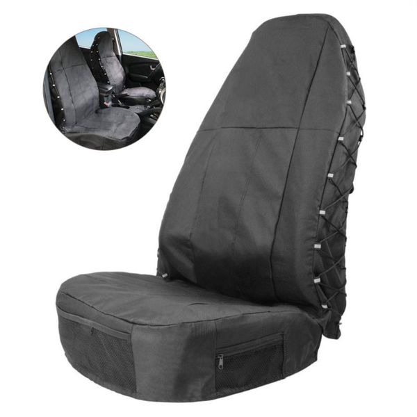 

universal pet seat covers light breathable waterproof bench car protective (black)