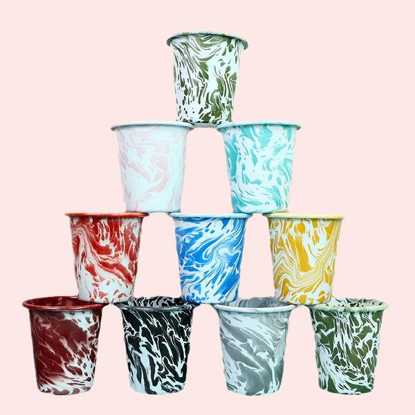 

mugs 8cm colorful cloud enamel mouthwash cup household tea mug lovers brush teeth creative vintage drinking coffee