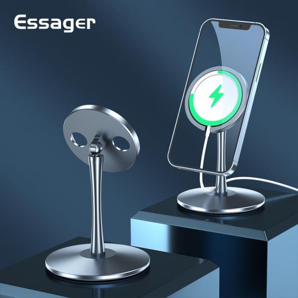 

cell phone mounts & holders essager deskholder for magnetic wireless charger base stand mobile charging station 13 12