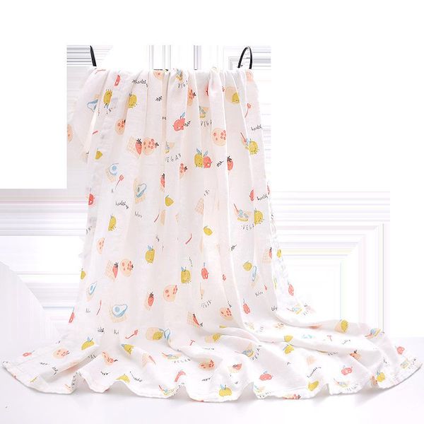 

bibs & burp cloths baby bamboo fiber bath towel bib gauze blanket summer double layer kids bag multifunctional