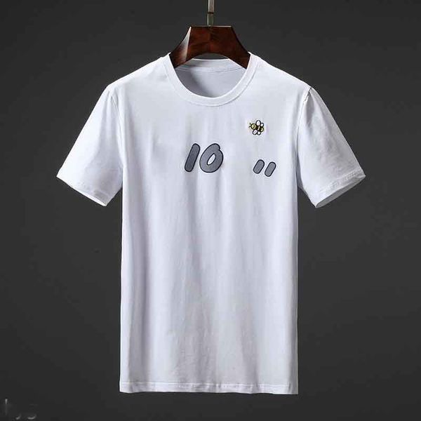 

designer t shirts mens brand tee shirt fashion summer tide braned letters printed luxury men tees clothing size s-3xl, White;black