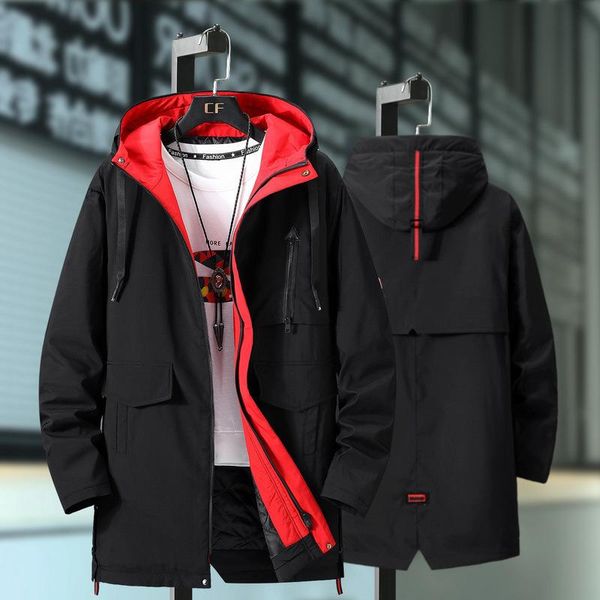 

men's down & parkas large size jacket winter 8xl 9xl 10xl outerwear black cotton padded thick parka windproof warm coat male hood