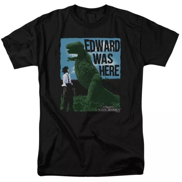 

edward scissorhands edward was here t-shirt sizes s-3x new, White;black