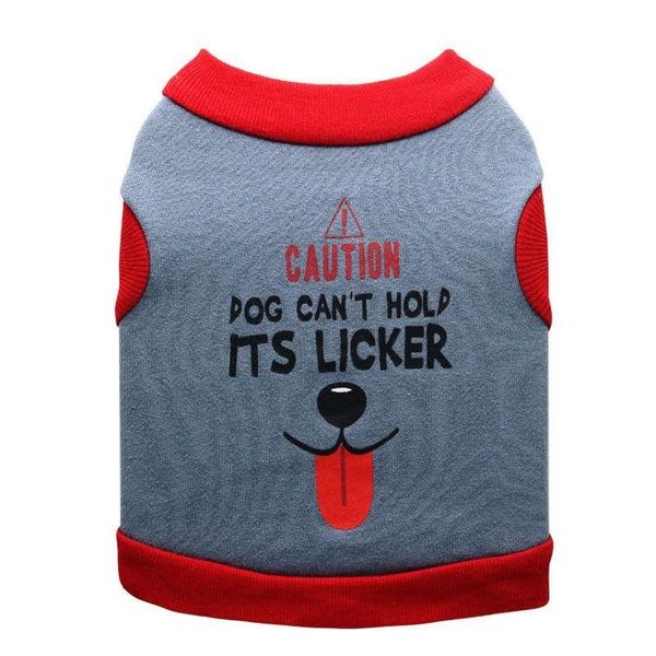 

dog apparel letter pet clothing cartoon clothes for dogs vest small costume tongue print cute autumn winter boy casual fun collar perro