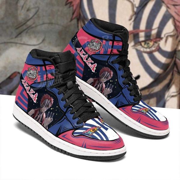 

shoes demon akaza boots demon slayer anime sneakers fan gift idea