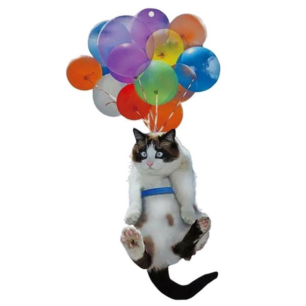 

decorative objects & figurines colorful balloon cat car trailer pendant, hanging ornament for lovers, also a beautiful decor doorways, and m