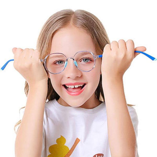 

sunglasses anti-blue light kids glasses children boys girls computer protection eyeglasses ultra frame, White;black