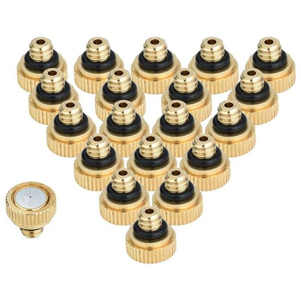 

20pcs misting nozzles for cooling system 0.012 inch(0.3 mm) & 10 pcs atomizing nozzle landscaping 0.006inch watering equipments