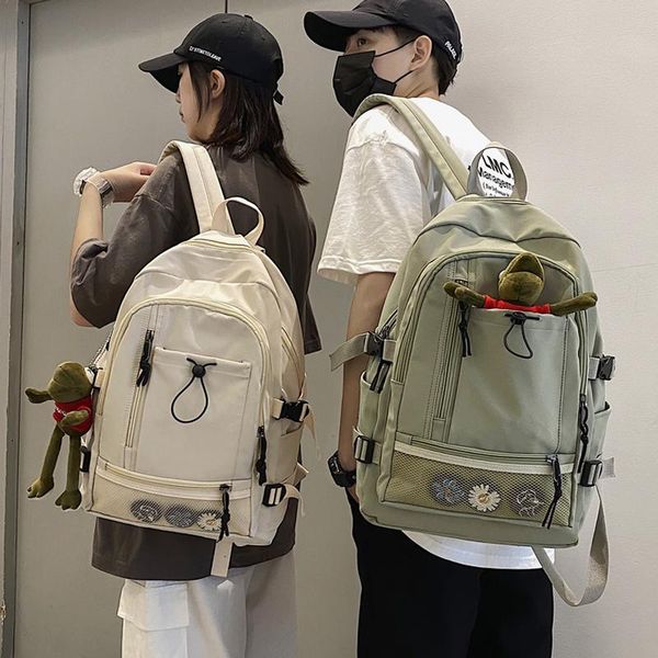 

backpack simple couple for women 2021 harajuku school bags teenage girls large capacity female student high