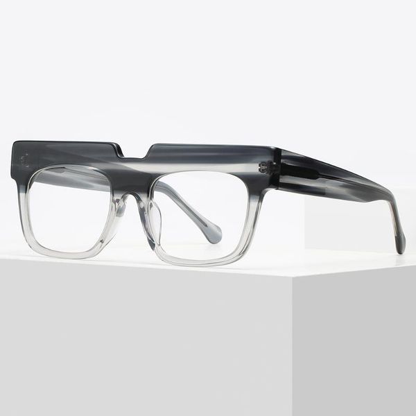 

fashion sunglasses frames acetate thick eyeglass full rim clear lenses vintage oversize cat eye men women unisex, Black