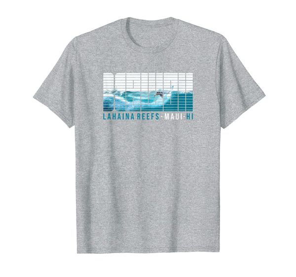 

hawaii lahaina reefs maui hawaiian surf t shirt, White;black