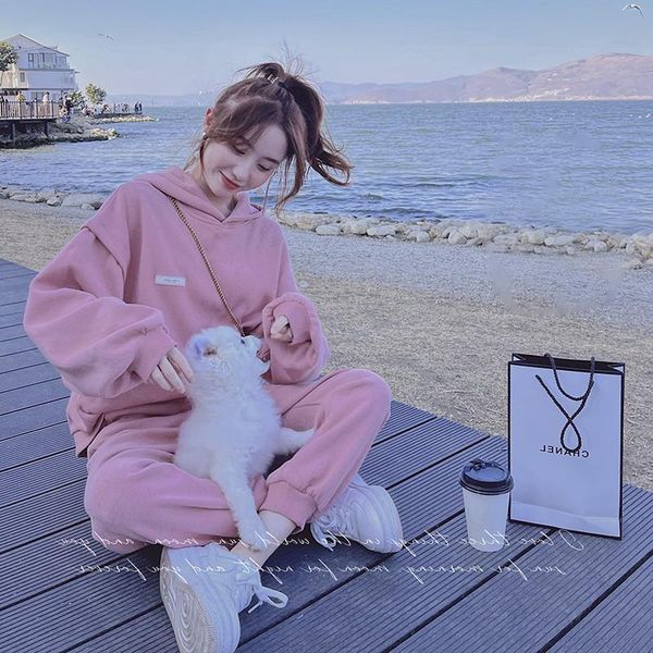 

two piece suit of bodywear and trousers women's pants, White