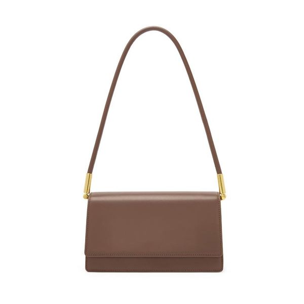 

evening bags 2021 bag korean version baguette underarm leather lady ins retro simple small square organ