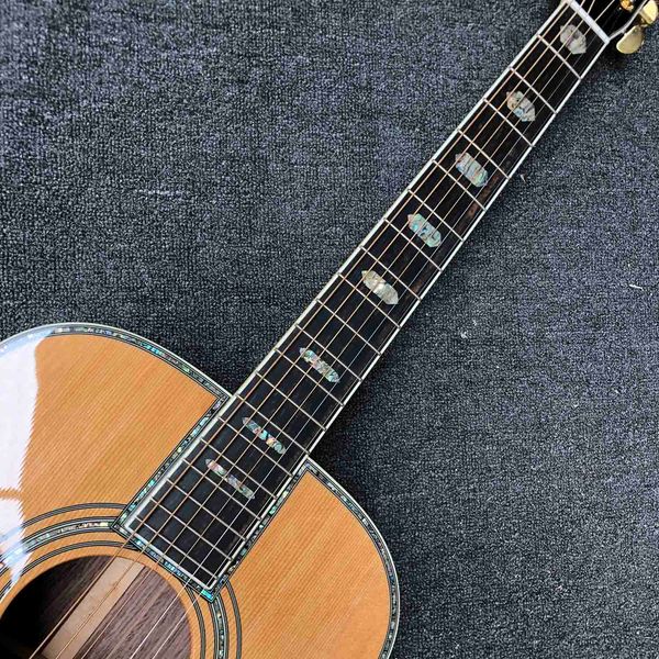 

custom grand om body classic acoustic guitar solid spruce top