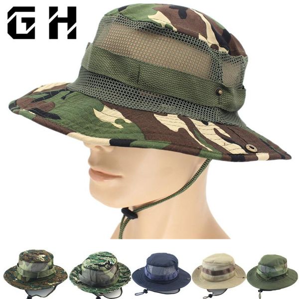 

visors drop outdoors fisherman hat fishing jungle round tactical, Blue;gray