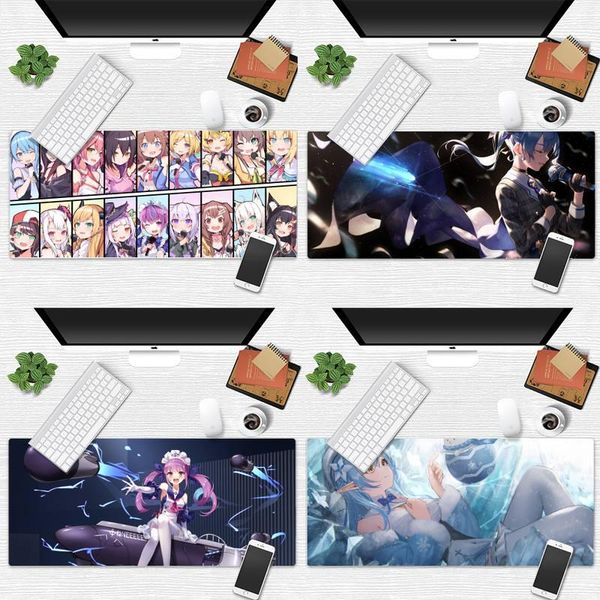 

mouse pads & wrist rests hololive cute girl office mice gamer soft pad desk table protect work large mats non-slip lapcushion