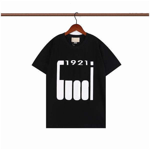 

2022 newgg summer fashion mens womens designers black1921 t shirts for men s palms luxurys letter embroidery tshirts clothing short sleeved, White;black