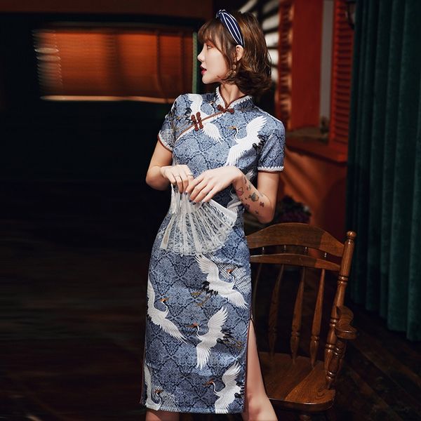 

chinese dress qipao ao dai oriental dress cheongsam dress vietnam clothing robe vintage femme vietnam traditional 10269, Red