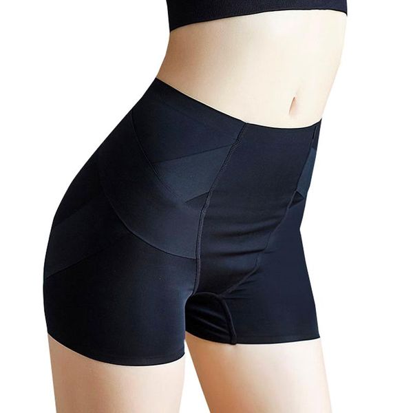 

women's shapers high waist body shaper shorts trainer women seamless bulifter pant, Black;white